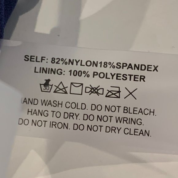 Nicole Miller Swim Dress Navy Women’s Large - Picture 6 of 11